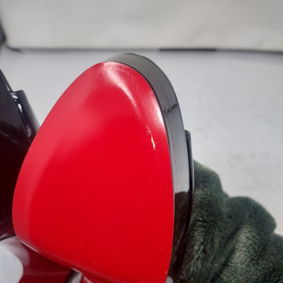 Christian Louboutin Black Sandaloo Patent Platform Sandal - Picture 7 of 13